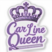 Sticker Ligne de voiture Queen (Devant)