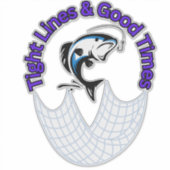 Sticker Lignes droites et bons moments (Devant)