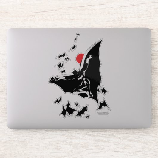 Sticker Ligue de Justice | Batman dans le nuage de chauves (Ordinateur)