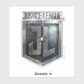Sticker Ligue de Justice | Bouclier JL métallique (Feuille)