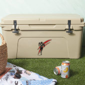 Sticker Ligue de Justice | Flash Running Noir Pop Art (Glacière)