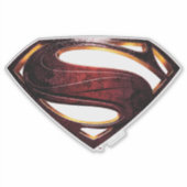 Sticker Ligue de Justice | Symbole de superman métallique (Devant)