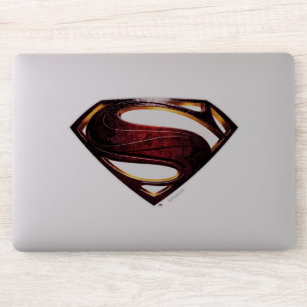 Sticker Ligue de Justice   Symbole de superman métallique