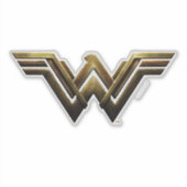 Sticker Ligue de Justice | Symbole métallurgique Wonder Wo (Devant)