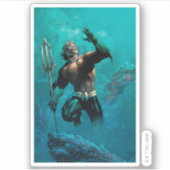 Sticker Ligue Justice #10 Aquaman Noyé Variant de Terre (Devant)