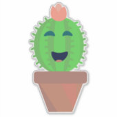 Sticker Lil Cactus Cute Cartoon Cactus (Devant)
