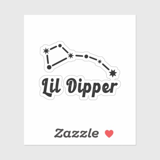 Sticker Lil Dipper Constellation Ursa Mineure (Feuille)