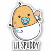 Sticker Lil-spuddy Funny Potato Pun (Devant)
