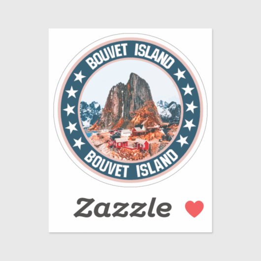 Sticker L'île de Bouvet (Feuille)