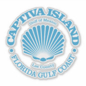 Sticker L'île de Captiva (coquillage) (Devant)