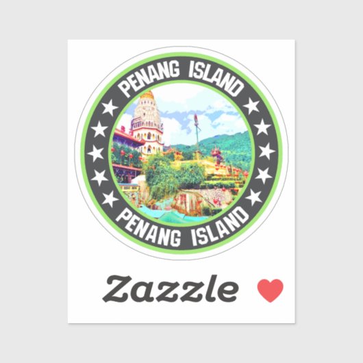 Sticker L'île de Penang (Feuille)