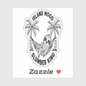 Sticker L'île de Sloth (Feuille)