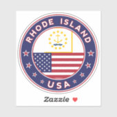 Sticker L'île Rhode (Feuille)