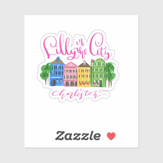 Sticker Lilly in the City - Charleston (Feuille)