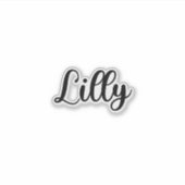 Sticker Lilly Name - Calligraphie manuscrite (Devant)