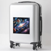 Sticker L'image des planètes (Sur valise)