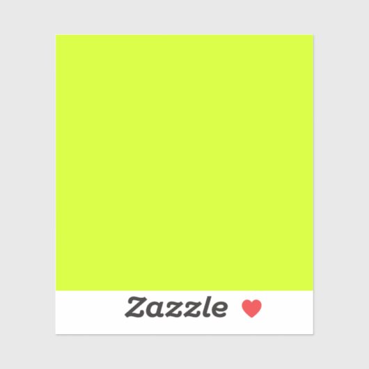 Sticker Lime arctique (couleur unie)  (Feuille)