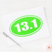 Sticker Lime Green 13.1 | Demi-marathon (Enveloppe)