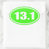 Sticker Lime Green 13.1 | Demi-marathon (Sac)