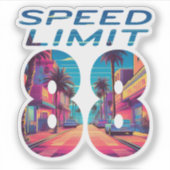 Sticker Limite de vitesse 88 (Devant)