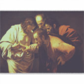 Sticker L'Incrédulité de saint Thomas par Le Caravage (Devant)