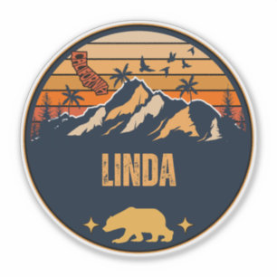 Sticker Linda, Californie