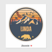 Sticker Linda, Californie (Feuille)