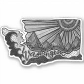 Sticker Lineart de Washington (Devant)