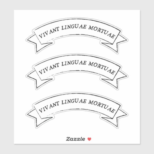 Sticker LINGUAE MORTUAE VIVANT - Longue vie langues mortes (Feuille)