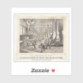 Sticker L'Intérieur Du Bâtiment De H.C. Redington & Compan (Feuille)