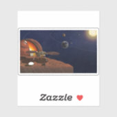 Sticker L'interprétation de l'artiste de la Lander de visi (Feuille)