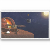 Sticker L'interprétation de l'artiste de la Lander de visi (Devant)