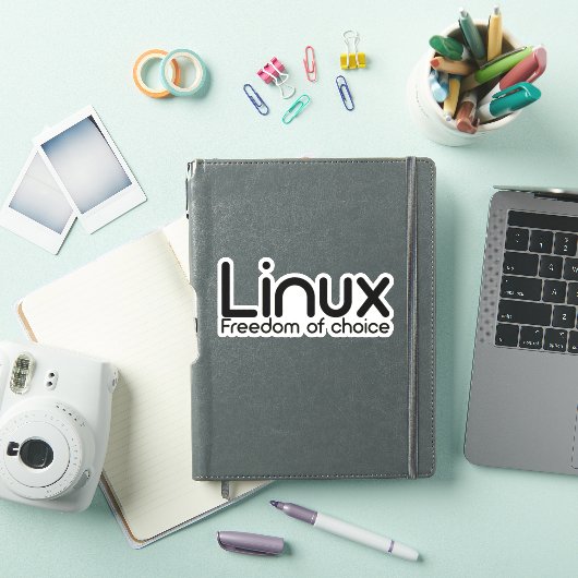 Sticker Linux - Liberté De Choix (Couverture iPad)
