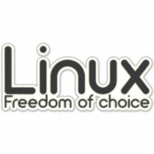 Sticker Linux - Liberté De Choix (Devant)