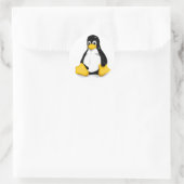 Sticker Linux Tux Round (Sac)