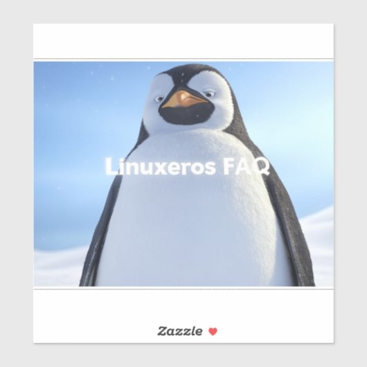 Sticker Linuxeros FAQ (Feuille)