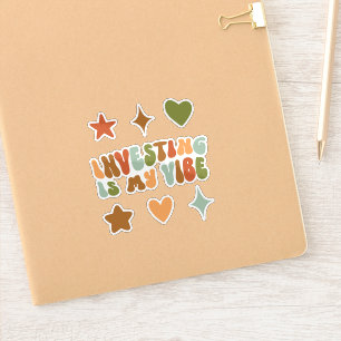 Sticker L'investissement super est mon Vibe, investisseur 