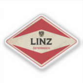 Sticker Linz Autriche Vintage (Devant)