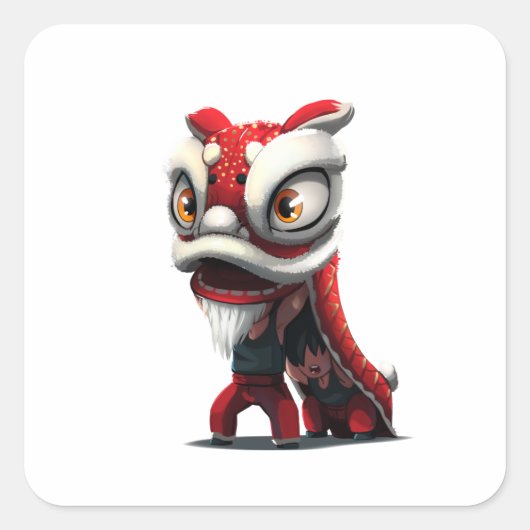 Sticker Lion Dance (Devant)