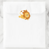 Sticker Lion de jeu de dessin mignon (Sac)