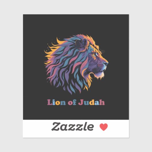 Sticker Lion de Juda (Feuille)