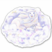 Sticker Lion et agneau | (Devant)