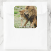 Sticker Lion et Lioness (Sac)