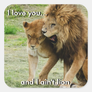 Sticker Lion et Lioness