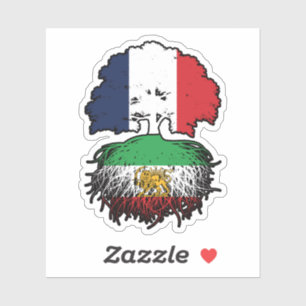 Sticker Lion et Soleil aux Racines Iraniennes Cultivé en F