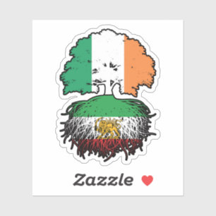 Sticker Lion et Soleil aux Racines Iraniennes Cultivé en I