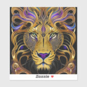 Sticker Lion Gold Filigree (Feuille)