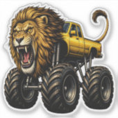 Sticker Lion Off Road Monster Truck (Devant)