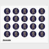 Sticker Lion puissant (Feuille)