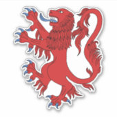 Sticker Lion Rampant Gules (Devant)